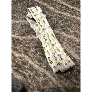 Bulldozer toddler headband handmade